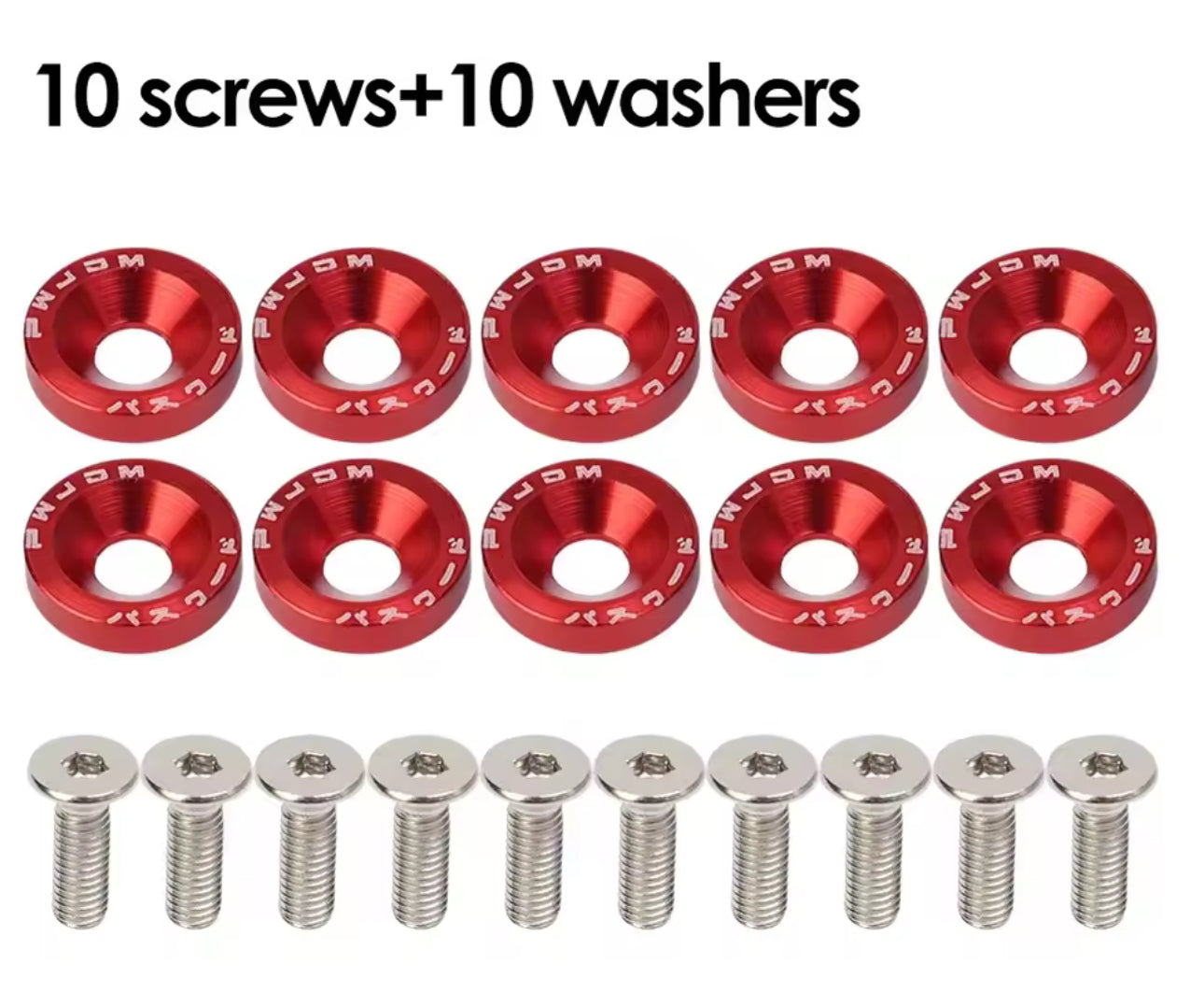 Chuma colored washers